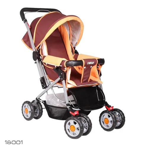 Farlin Baby Stroller with 3-Position Adjustable Seat, Reversible Handle & Safety