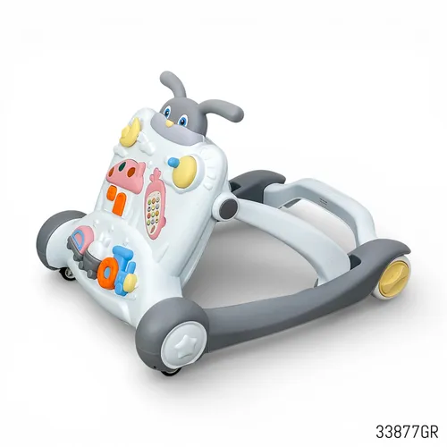 Multifunctional 2-Way Luxury Style Musical Baby Walker