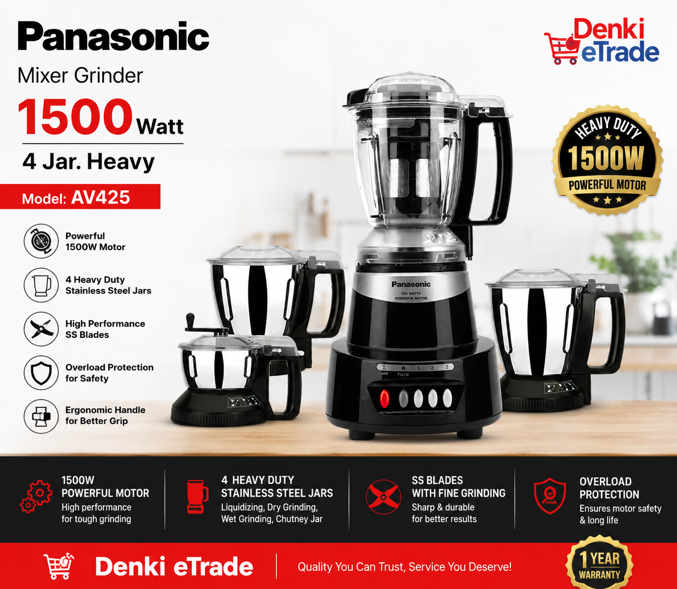 Panasonic Mixer Grinder