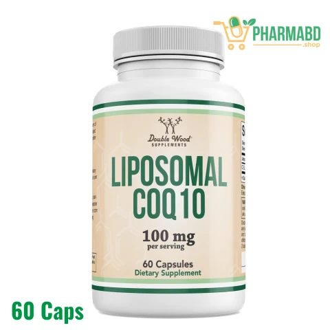 Double Wood Liposomal CoQ10 100mg, 60 Capsules