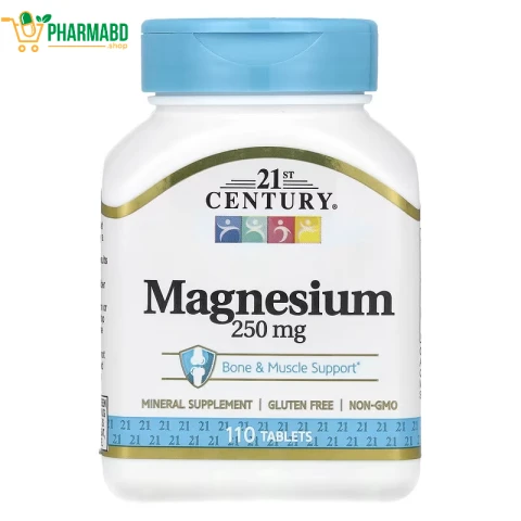 21st Century Magnesium 250 mg Bone & Muscle Support, 110 Tablets
