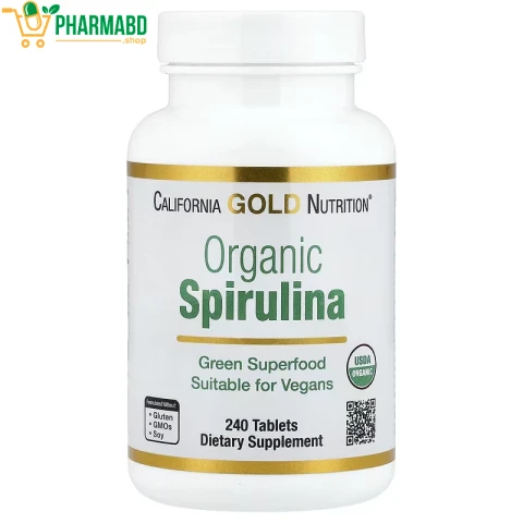 California Gold Nutrition, Organic Spirulina, 500 mg, 240 Tablets