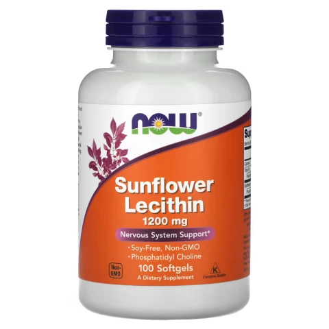 NOW Foods, Sunflower Lecithin, 1,200 mg, 100 Soft