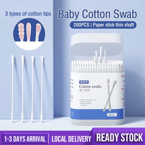 Cotton Swabs Swab Cleaning 200 Sticks Soft