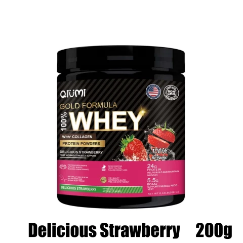 QIUMI Whey Protein Powder Strawberry 200 grams