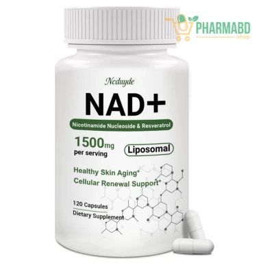 Ncduyde NAD+ Nicotinamide Riboside Resveratrol 1500 mg, 120 Capsules