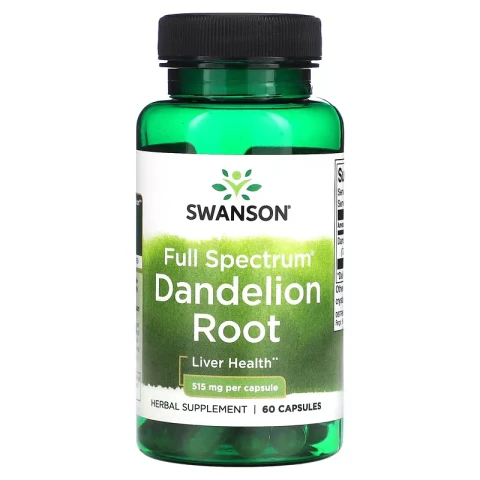 Swanson Vitamins Dandelion Root 515 mg, 60 VegCapsules