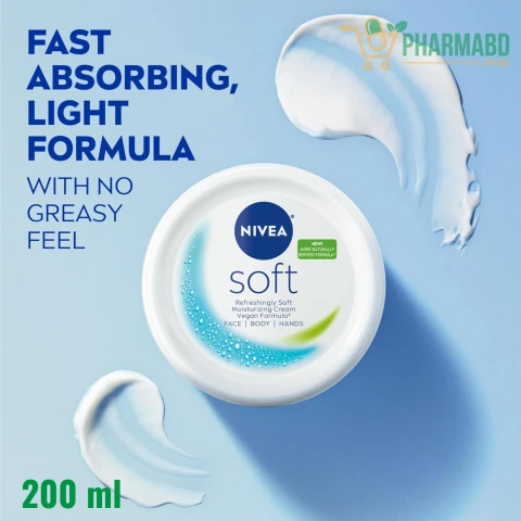 Nivea Soft, Refreshing Soft Moisturizing Cream 200 grams