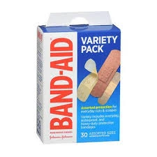 Adhesive Bandage / Band-Aid Assorted — 30 Pcs