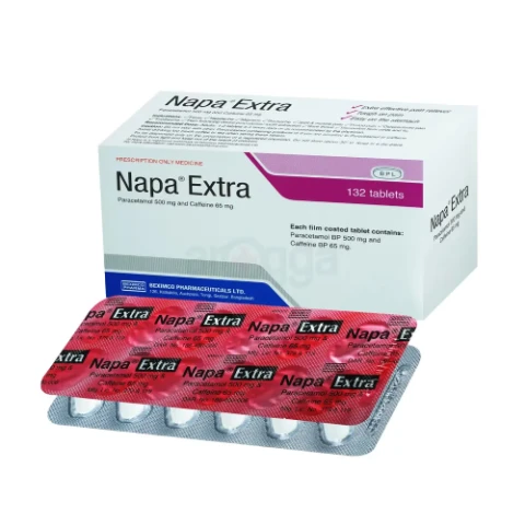 Napa Extra (Paracetamol + Caffeine) 500mg — 10 Tablets