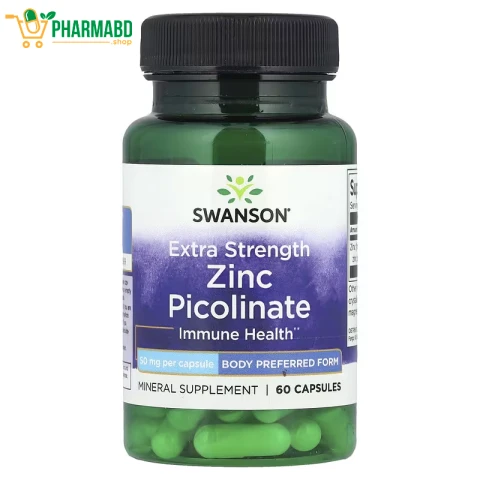 Swanson Vitamins, Zinc Picolinate, 50 mg, Immune Health 60 Capsules