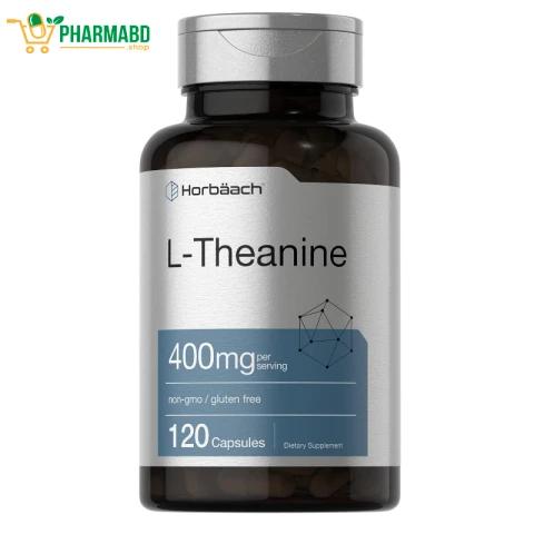 Horbäach L-Theanine Supplement 400mg, 120 Capsules