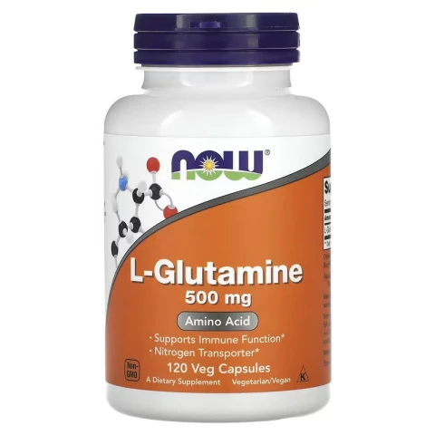 NOW Foods, L-Glutamine Supplement 500 mg, 120 Veg Capsules