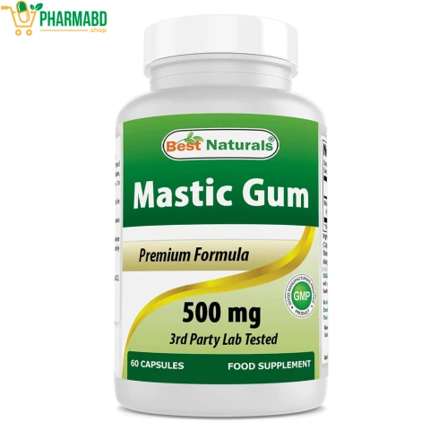 Best Naturals Mastic Gum Supplement 500 mg 60 Capsules
