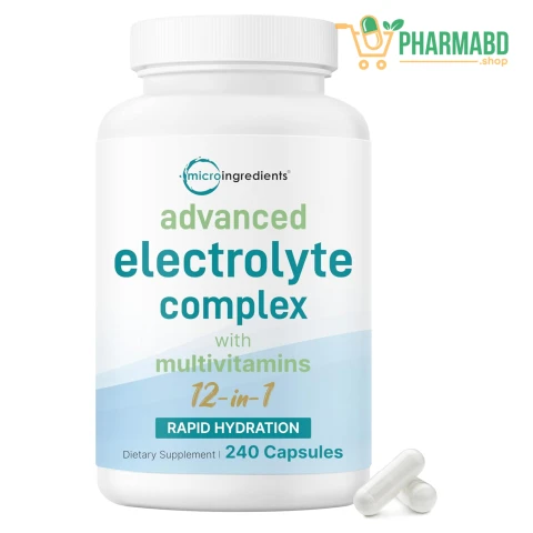 Micro Ingredients, Advanced Electrolyte Complex With Multivitamins Supplement, 240 Capsules