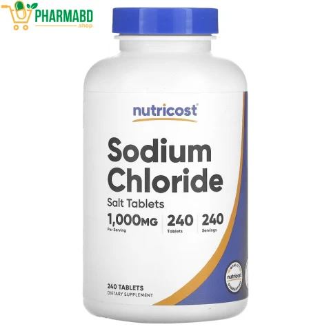 Nutricost Sodium Chloride Salt Tablets 1000mg, 240 Tablets