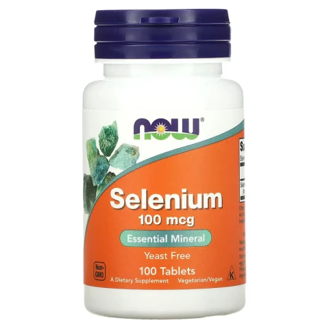 NOW Foods Selenium (L-Selenomethionine) 100 mcg, 100 Tablets