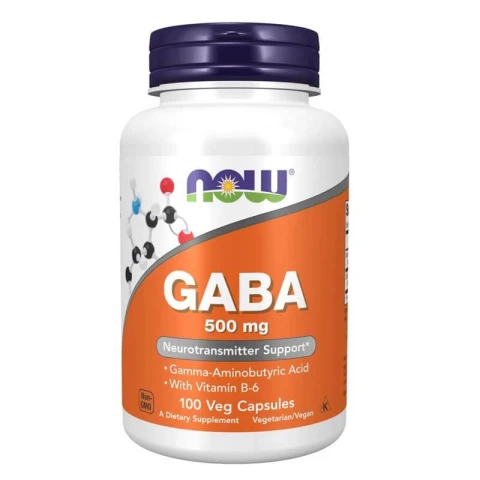 NOW Foods GABA Neurotransmitter Support, 100 Veg Capsules