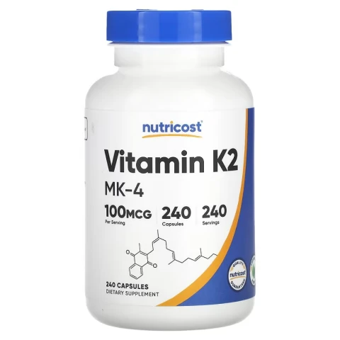 Nutricost Vitamin K2 (MK4) 100 mcg 240 Capsules