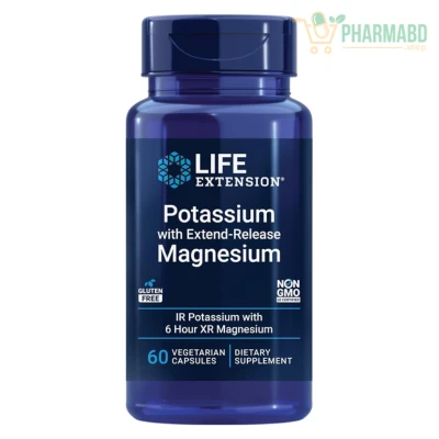 Life Extension Potassium with Extend-Release Magnesium, 60 VegCaps