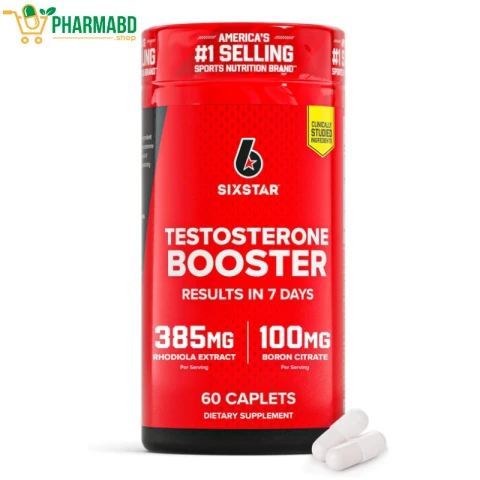 SIXSTAR Testosterone Booster for Men support 60 Caplets