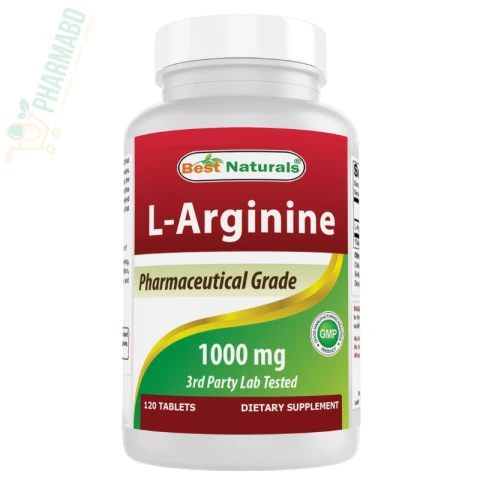 Best Naturals L-Arginine 1000 mg 120 Tablets