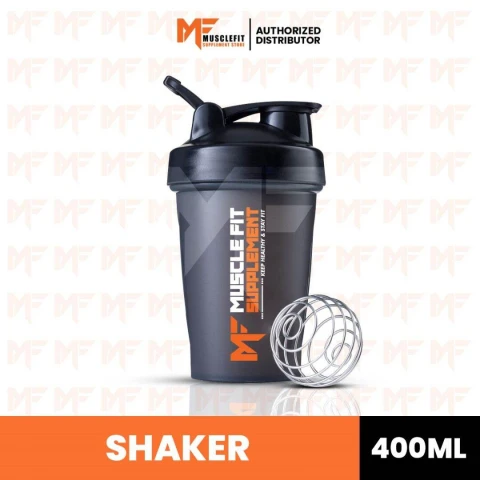 Muscle Fit BPA-Free Protein Steel Spring Shaker 400 ml