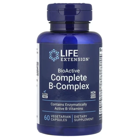 Life Extension BioActive Complete B Complex 60 VegeCapsules