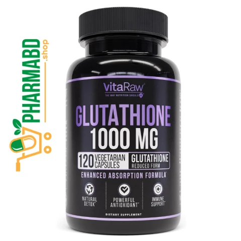 VitaRaw Glutathione 1000mg for Immune Support 120 VegCaps