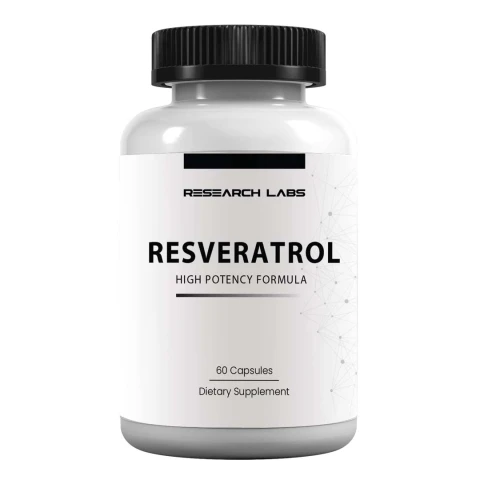 Research Labs Resveratrol Supplement 1200mg, 120 Capsules
