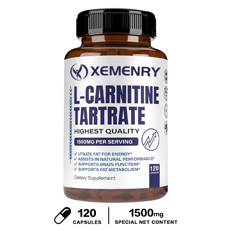 Xemenry L-Carnitine Tartrate, 1500 mg, 120 Capsules