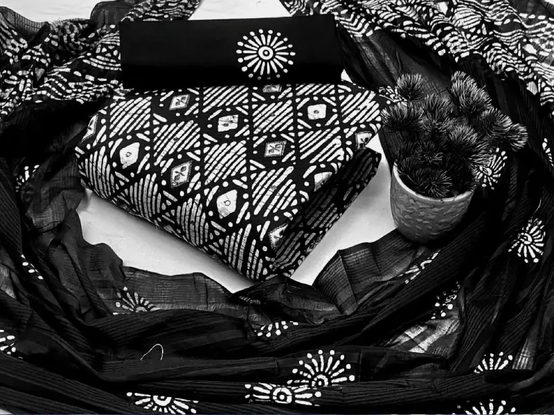New Unstitched Mom Batik Three Piece Collection For Women